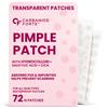 Carbamide Forte Pimple Patches voor Gezicht Salicylzuur & Cica | 72 Hydrocolloïde Acne Pleister | Onzichtbare Waterdichte Pimple Pleister Absorbeert Pus & Impuri