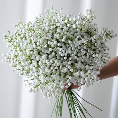 1pcs Artificial Flowers Baby Breath Flower Fake Gypsophila for Wedding Party Home Decoration Floral Bouquets DIY Accessories
