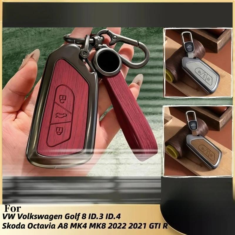 Car Key Case Cover Bag For Vw Volkseagen Golf 8 Mk8 Id.3 Id.4 Cupra Skoda Octavia A8 Seat Leon Mk4 Formentor Tarraco