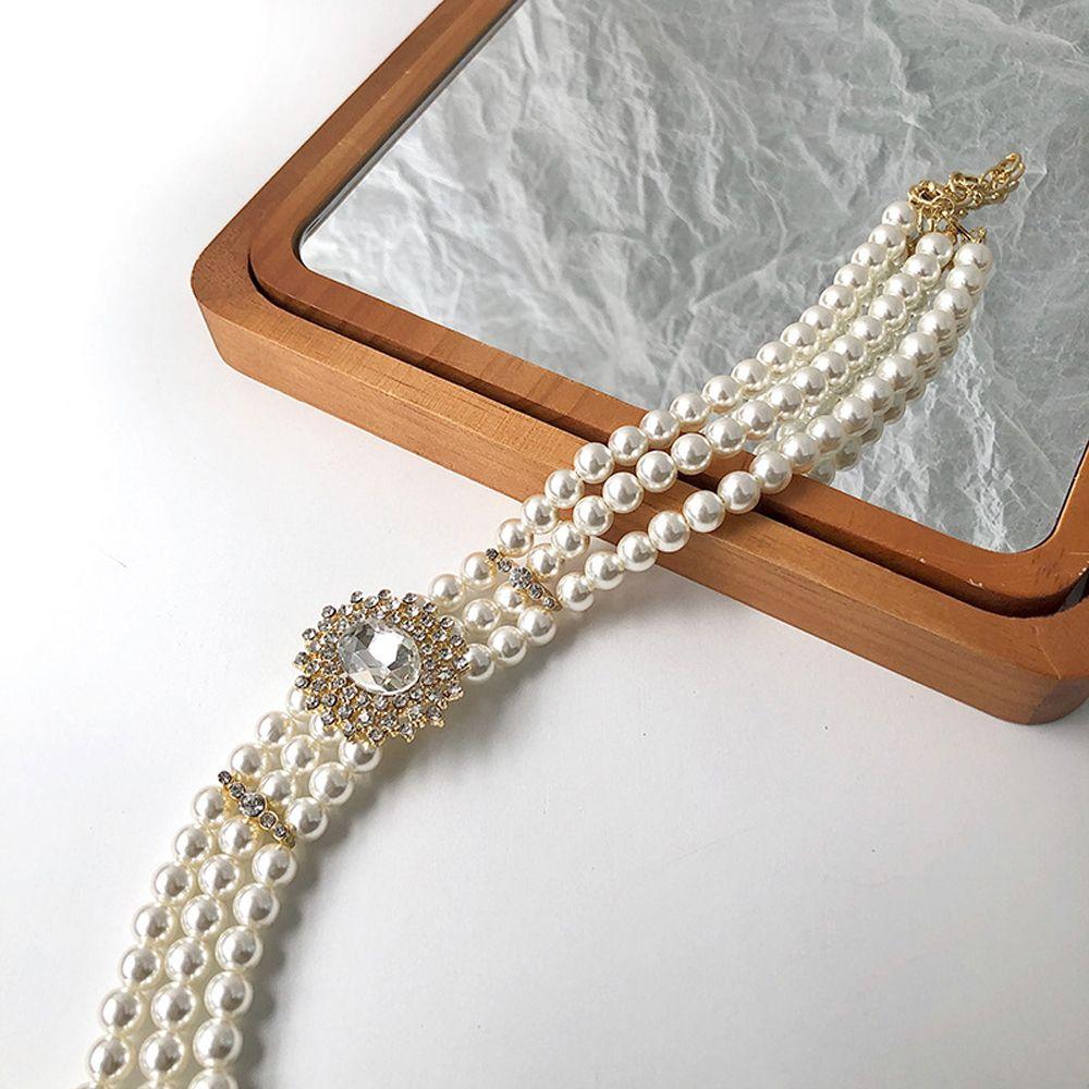 Hepburnesque Kristall Glas Schmuck Zubehör Koreanischen Stil Halsband Schlüsselbein Kette Frauen Halskette