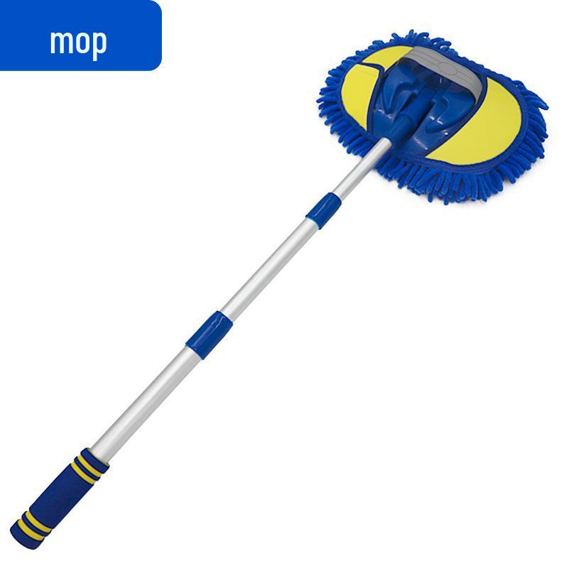 Telescopic Car Wash Brush with Soft Bristles and Milk Silk Head for Dusting and Cleaning