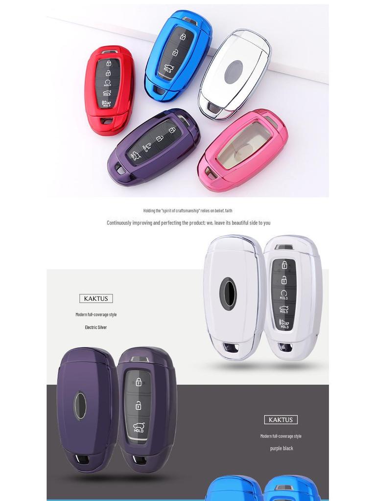 KAKTUS Key Case Set for 19 Beijing Hyundai Models: Santa Fe, ix25, Verna, ix35, Festa