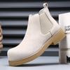 Chelsea Boots New Autumn and Winter Leather Short Leather Boots Retro Suede Martin Boots