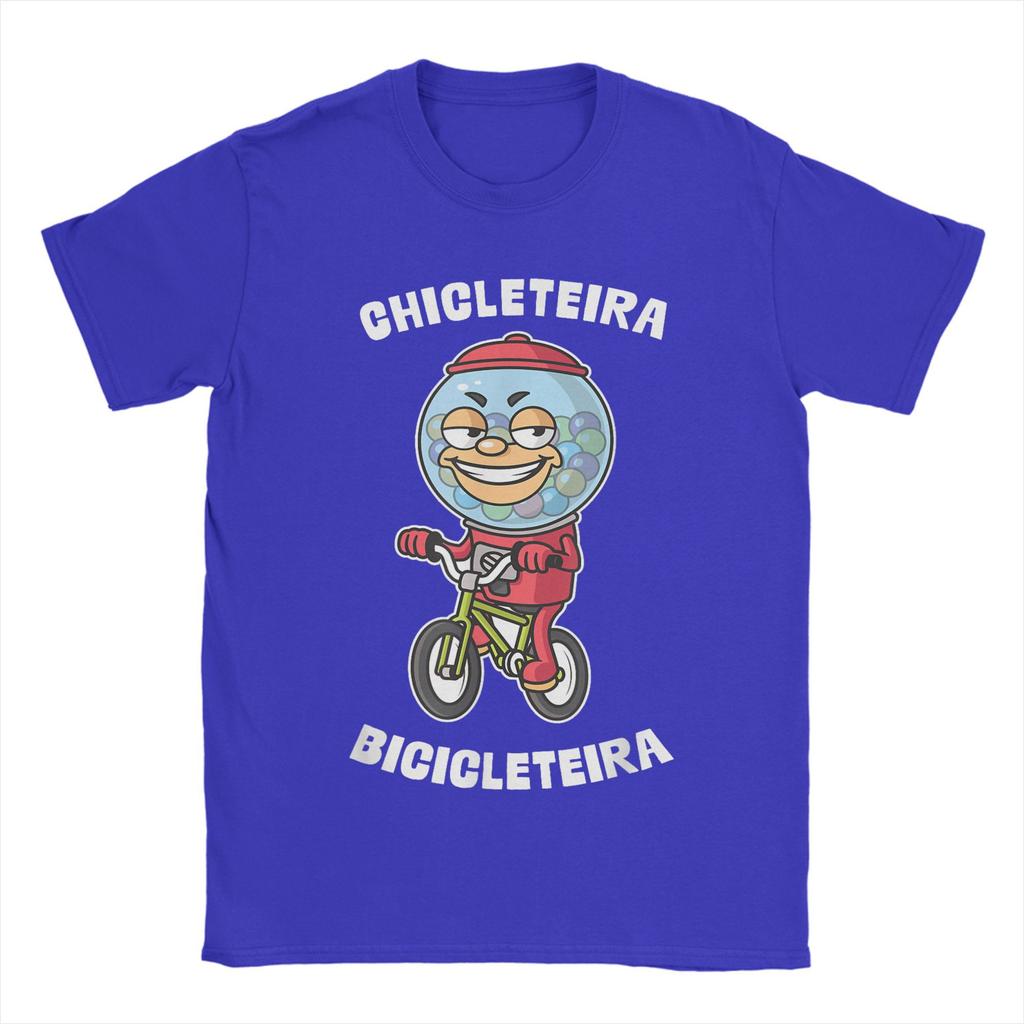 Italian Brainrot Chicleteira Bicicleteira Meme Men T Shirts Awesome Tee Shirt Short Sleeve O Neck T-Shirt Summer Tops