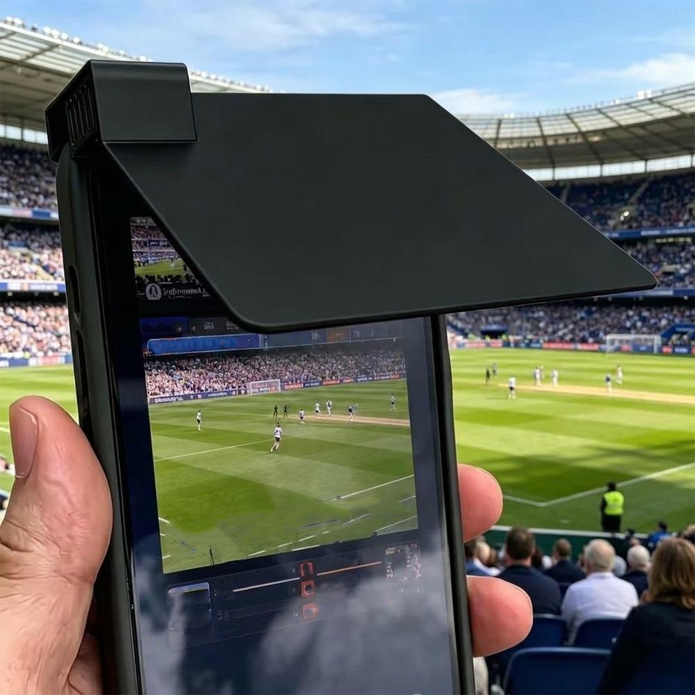 

Anti-UV Phone Screen Visor 3D Printed Phone Sun Protection Mini Sun Shade Covers Taking Photos чёрный
