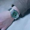 Casio Octagonal Lime Green Stainless Steel Watch Modern G-Shock GM2110D-3A, Silver,