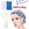 100Pcs Einweg Dusche Caps Baden Baden Wasserdichte Erwachsene Haar Trocknen Caps