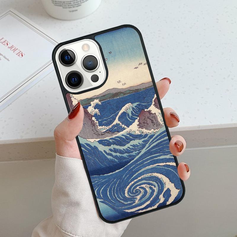 Ukiyo-e Japanese Style Art Painting Phone Case For iPhone 17 Air 11 12 13 14 15 16 Pro Max Cover For iPhone 17 Air Max Plus