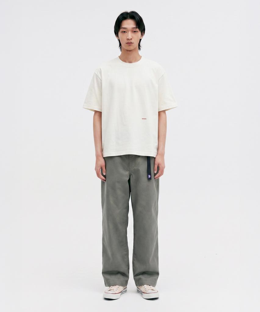 Ttettette Three Observer Logo Short Sleeve T-Shirt (Ivory)