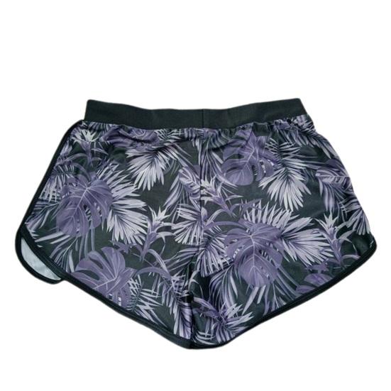 2 Piezas/Set Bañador Unisex Secado Rápido Transpirable Suave Estampado de Hojas Cuello Redondo Mangas Largas Ropa de Surf para Parejas Traje de Baño para Buceo Ropa de Baño para Deportes Acuáticos