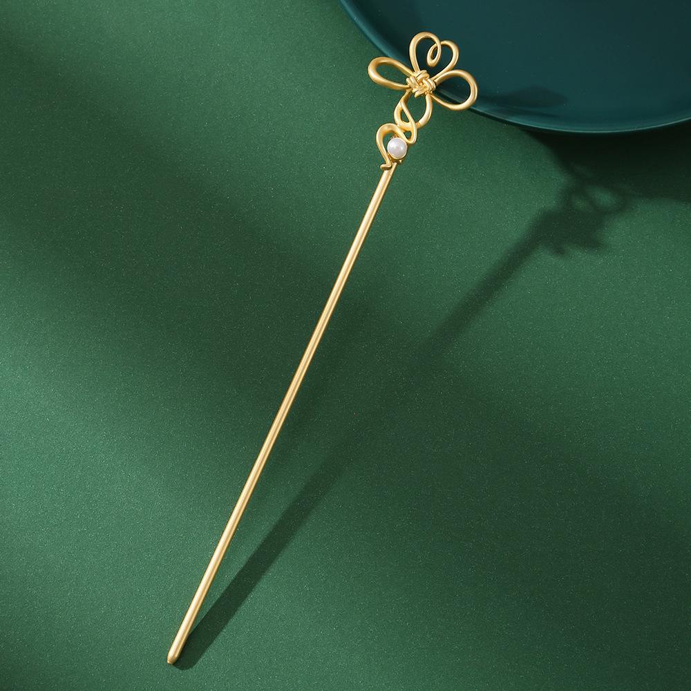 New High-End Chinese Hanfu Hairpin with Ancient Style Cloud & Ginkgo Leaf Design for Women