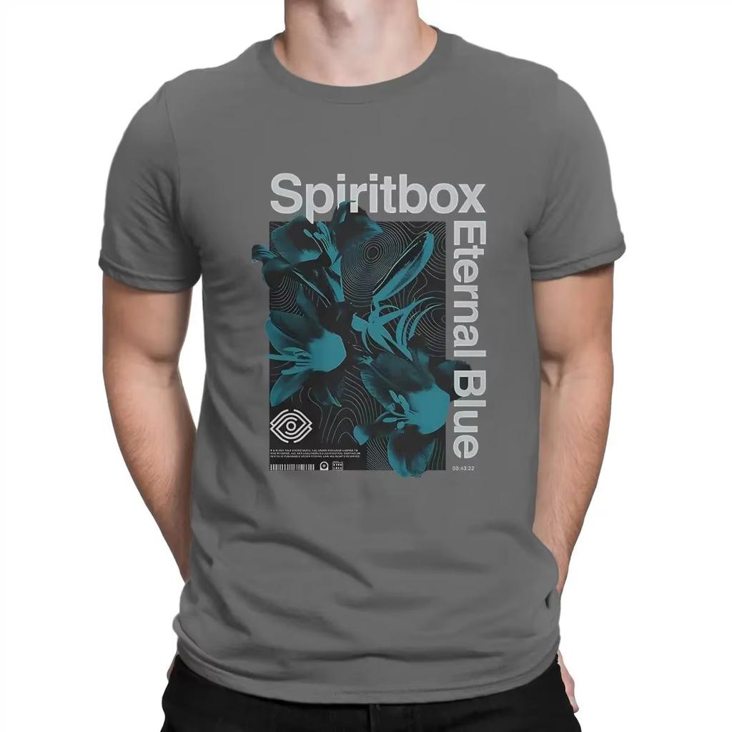 Men's T-shirt Spiritbox Novelty T-shirt Short Sleeve Round Neck T-shirt 100% Cotton High Quality Top