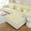 Universal Pure Cotton Sofa Cushion For All Seasons, Simple And Modern Cotton Fabric Cushion, Thickened Sofa Cover Towel, Dual-Purpose