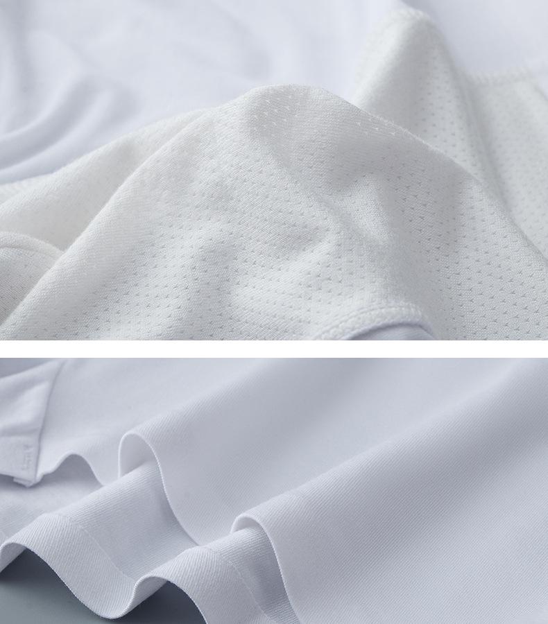 Pánské modální bezešvé bílé boxerky, antibakteriální a prodyšné, mládežnický styl, balení 60 kusů