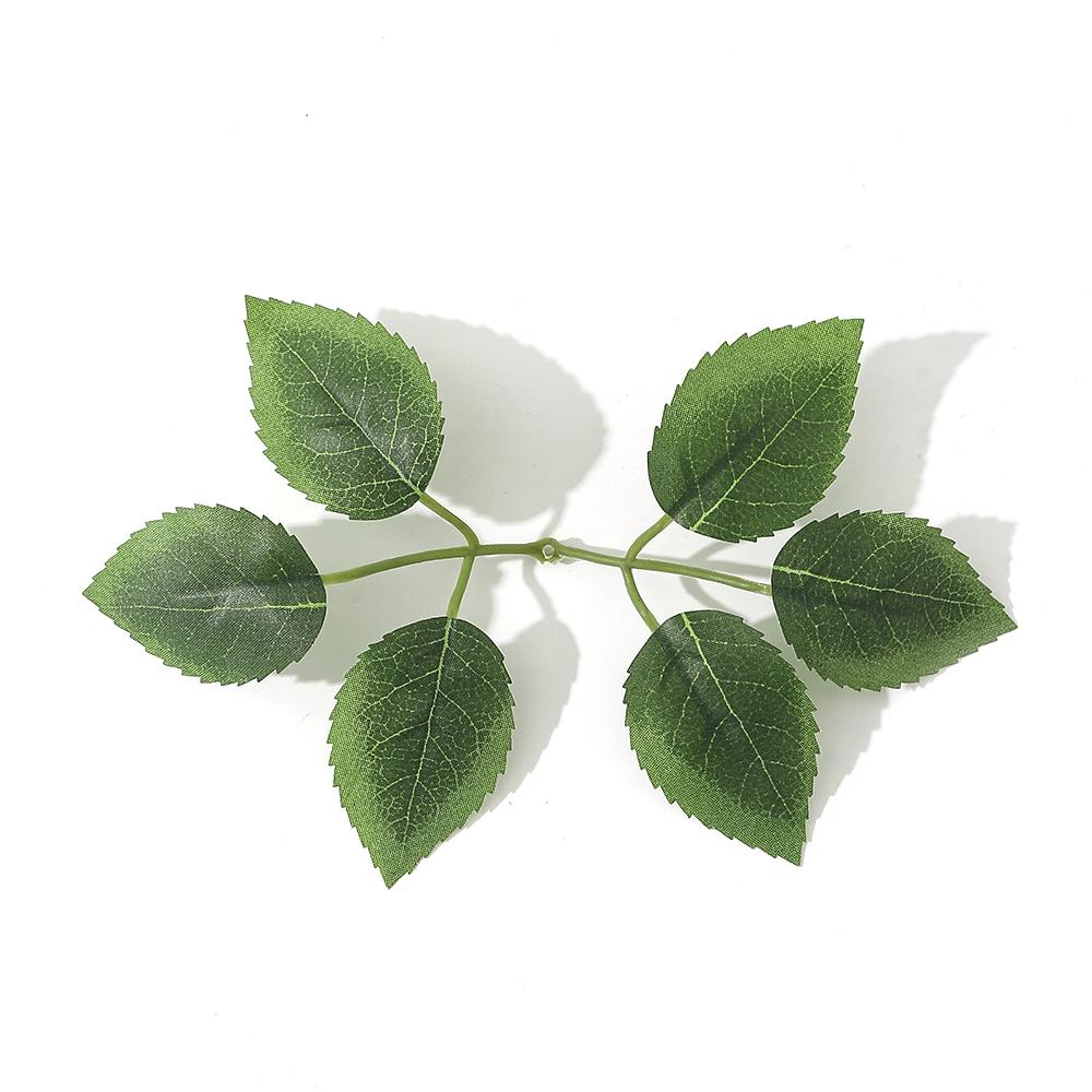 30Pcs Silk Rose Leaves Christmas Decorations for Home Wedding Bride Wrist Decorative Flowers Artificial Plants Ddiy Gift Box