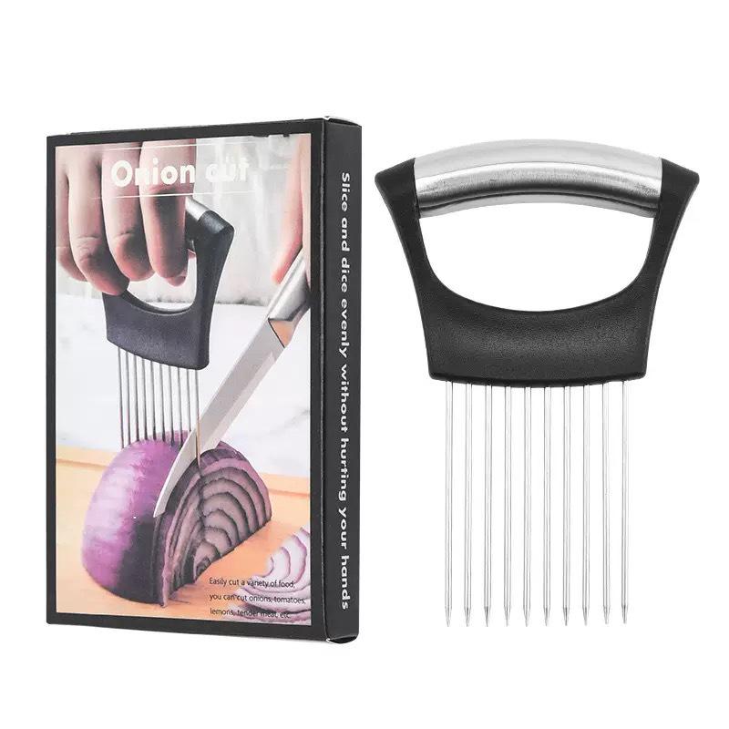 Stainless Steel Onion Slicer & Meat Tenderizer Tool
