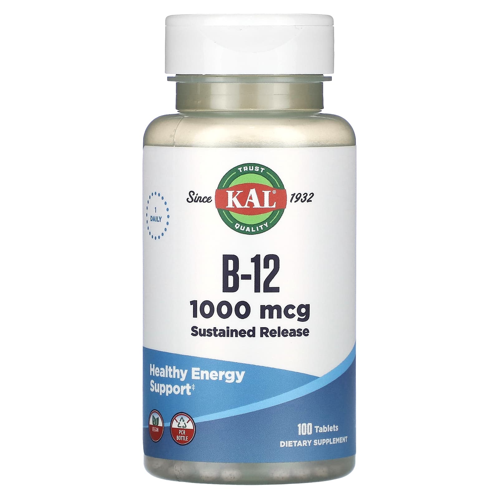 

B-12, 1,000Mcg, 100 Tablets