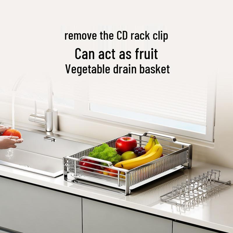 HUALEAI Stainless Steel Kitchen Dish Drainer Rack