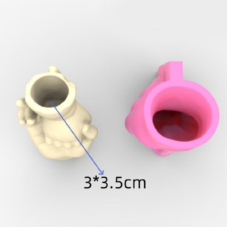 Unique Resin Molds Silicone Craft Mould Flexible Vase Moulds Hands Shape Jewelry Jar Mould Perfect for Hands-Making Vase