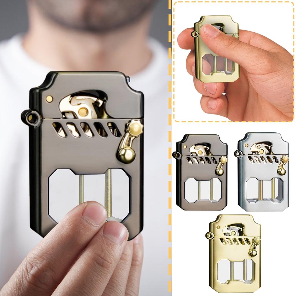 Metal Windproof Lighter – Portable Creative Lighter For Outdoor Use And Men's Gift