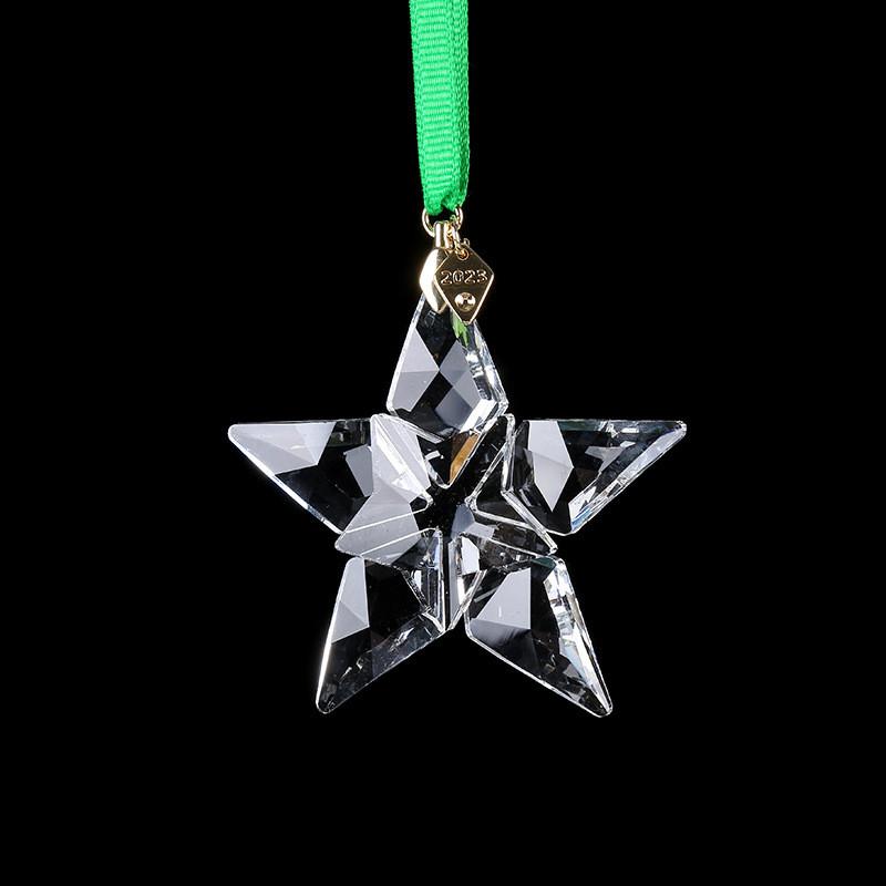 Modern Crystal Car Pendant With Transparent Star For Womens Interior Decor
