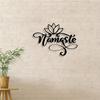 Lotus Prayer Metal Wall Decor for Home Gym Yoga Meditation Christmas
