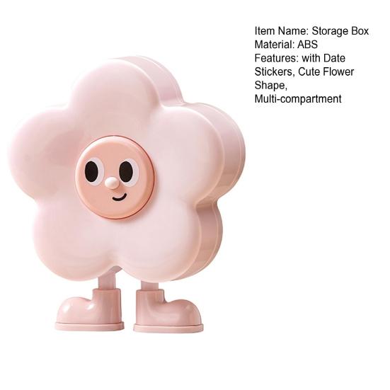 Babyzahn Aufbewahrungsbox Kinderzahn Aufbewahrung und Sammlung Organizer Niedliche Blumenform Baby Milchzahn Etui Geschenk für Jungen Mädchen