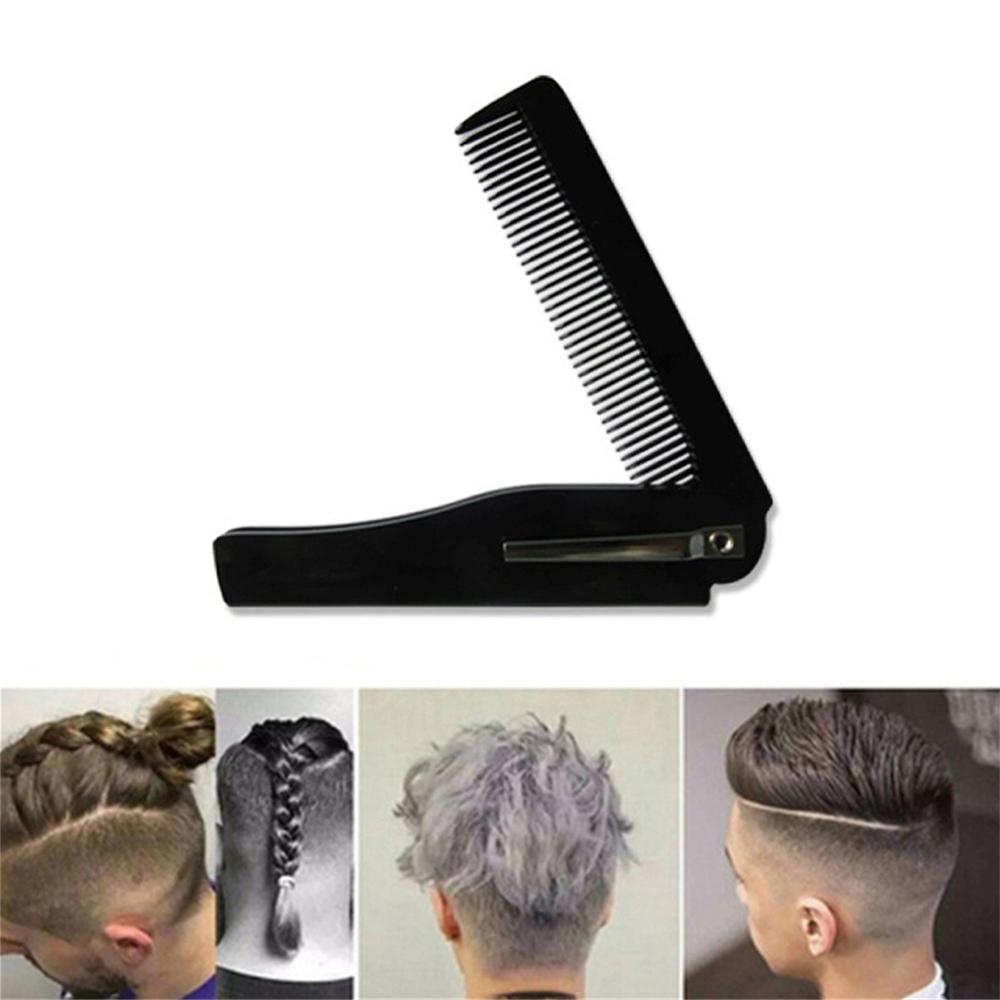 1PC Portable Pocket Comb Folding Knife Comb Men's Hairstyle Comb Slicked-back Hairstyle Comb Travel Mini Comb