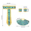 Snake Headpiece Egyptian Belt Egyptian Collar Wristbands for Women Man Halloween