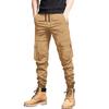 Męskie spodnie cargo slim fit z wieloma kieszeniami, zwężane spodnie casualowe