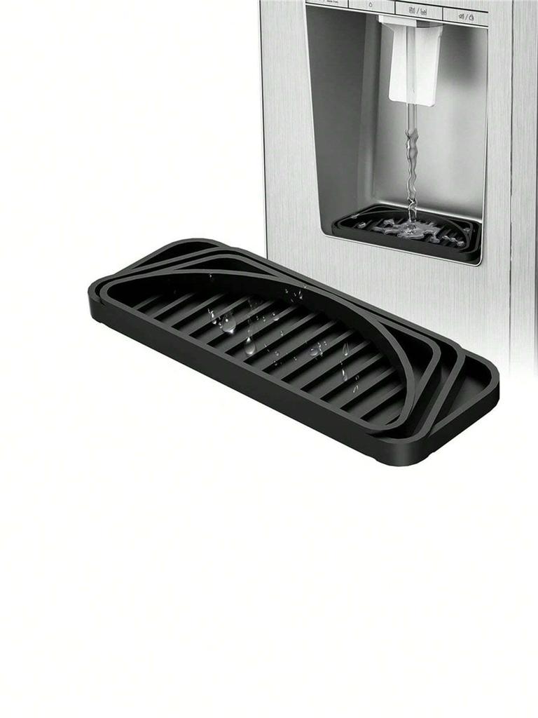 1Pc Refrigerator Drip Tray Absorbent Drip Tray Refrigerator Accessories Silicone Water Catcher Tray for Fridges Scalable