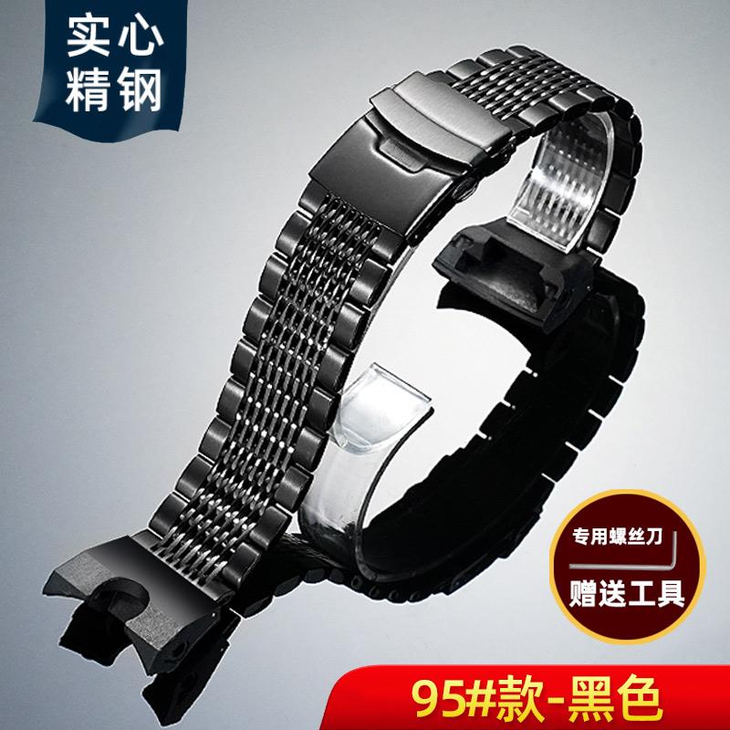 GG B100 Modified Metal Watch Strap For Casio G-SHOCK 3rd Generation Little Mud King 5594 GG-B100-1A Men Stainless Steel Band