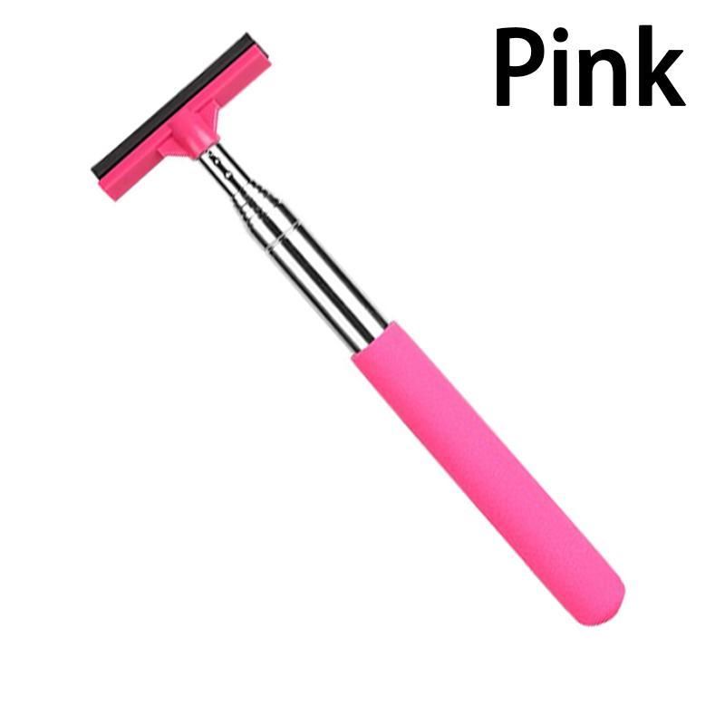 Car Rearview Mirror Wiper Cleaning Tool Auto Glass Mist Cleaner Scraper Car Accessories Handle Telescopic Window Cleaning Brush