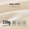 JEANSWEST LIFE Men's Heavyweight Waffle Knit Long Sleeve Polo Shirt