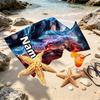 Custom Name Personalized Jujutsu Kaisen Print Beach Towel, for Trip Camping Beach Party Home Decor, Birthday Gift for Family & Friends