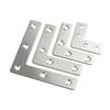 10Pcs 90° Right Angle Connection Plate 40/50/60/80mm Corner Bracket  Hardware Accessory