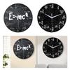 Math Wall Clock Decorative Clock Practical Modern Wall Decor Silent Hanging