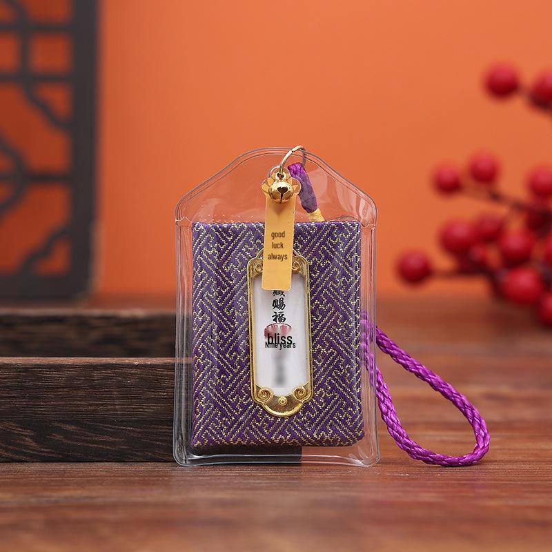 Lingyin Temple Amulet Sachet: Portable Charm for Phone, Car, or Purse – Health & Luck Pendant