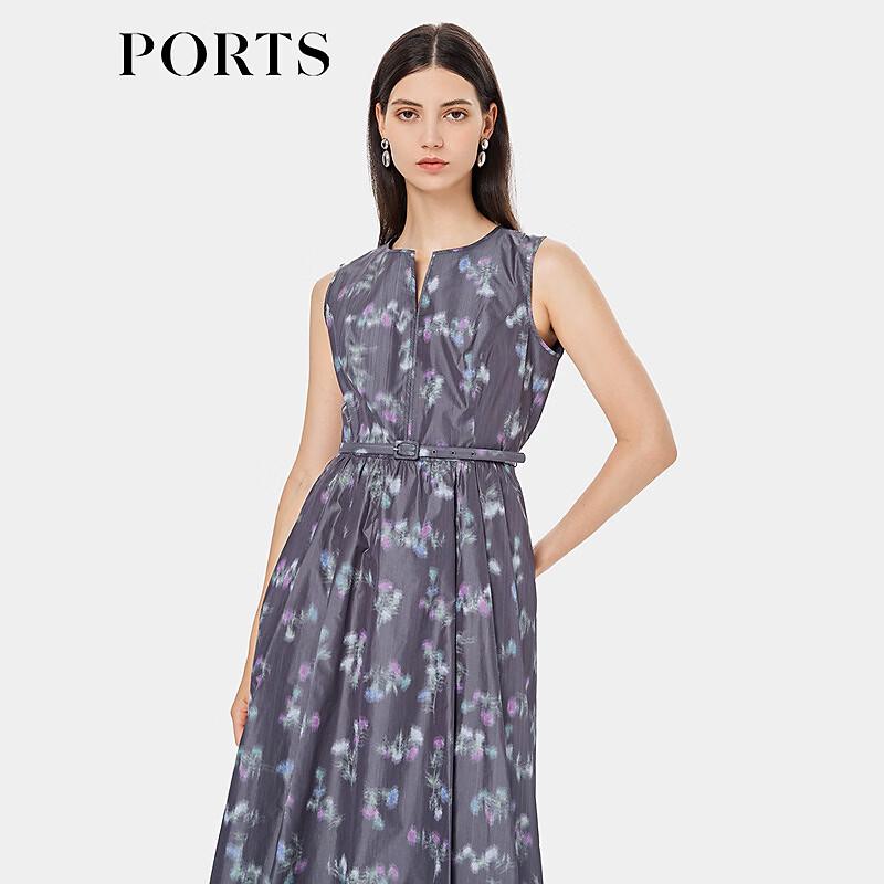 PORTS Women's Elegant Printed Sleeveless Dress