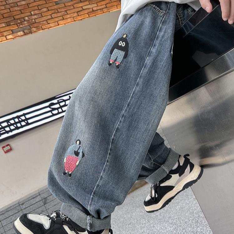 Boys' Pants Autumn Clothes Jeans Children's Autumn Pants Trendy and Fashionable Boys' Spring and Autumn Styles