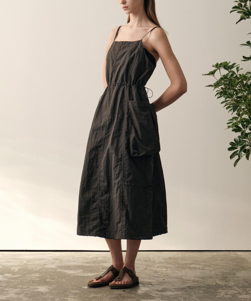 HELEMENT Women'S Cargo Dress (D Brown)