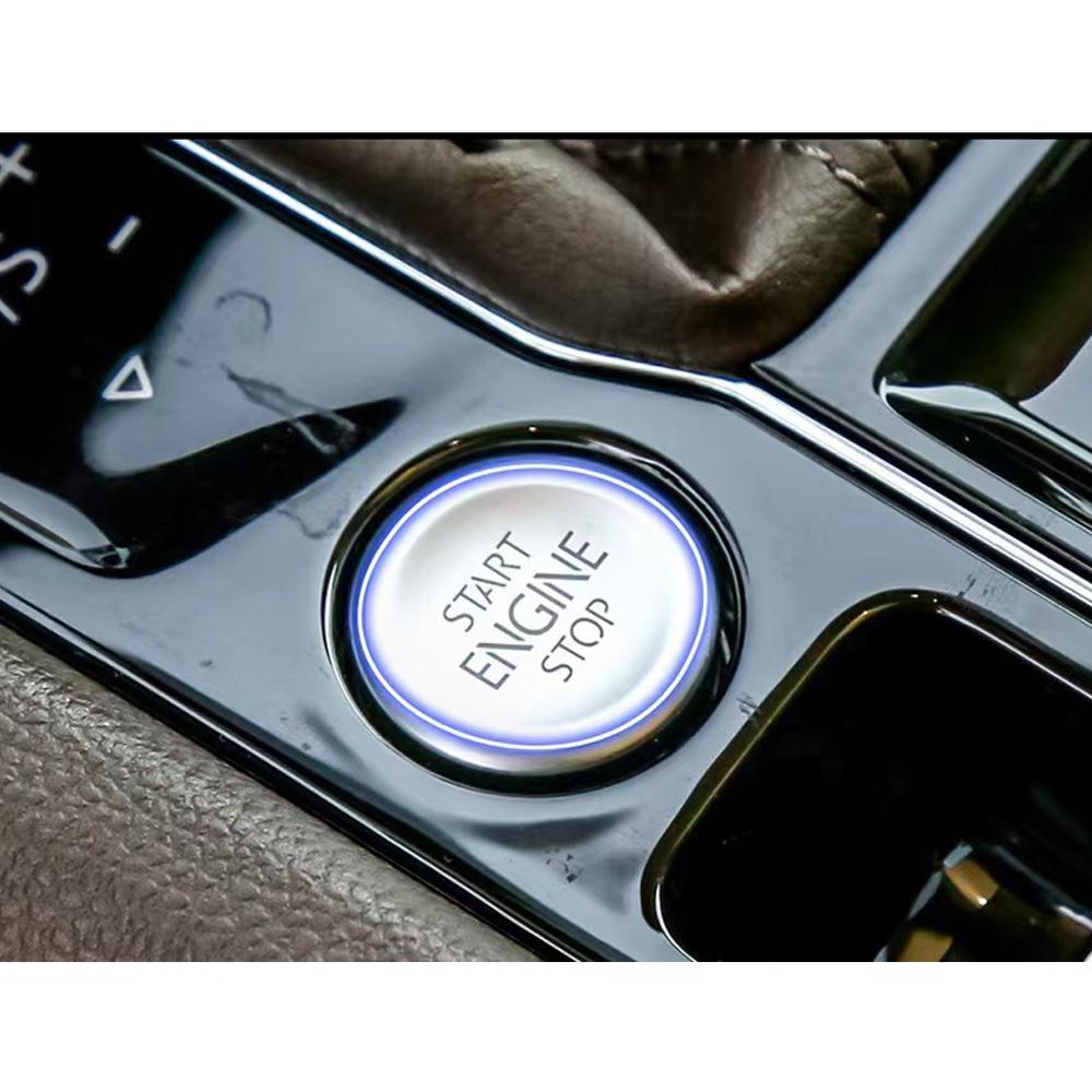 For Volkswagen CC Tiguan Atlas VW Passat Car Start Stop Engine Button Ring Cover Sticker Case Protector Styling