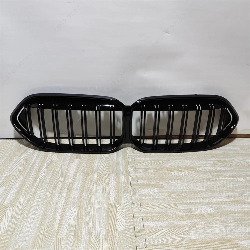 Dual Slat Front Racing Grilles Grills For BMW 2 Series F44 218i 220i M235i 216d 218d 220d Gran Coupe M Sport 2020-2024 Black ABS