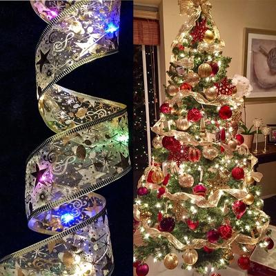 Luminous LED Ribbon Lights Christmas Tree Decoration Light String Christmas Day Decoration