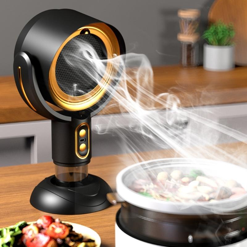 Adjustable Desktop Range Hood Soot Purifying Device Quiet Operation Kitchen Exhaust Hood ABS Texture for Kitchen