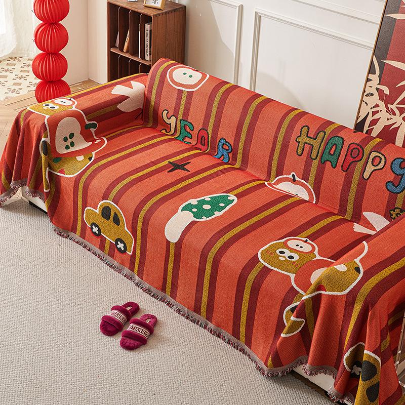 Sofa Cover Cloth Towel 2025 Popular New Four-season Universal Anti-cat Scratch Leather Sofa Special Cover Cushion Blanket