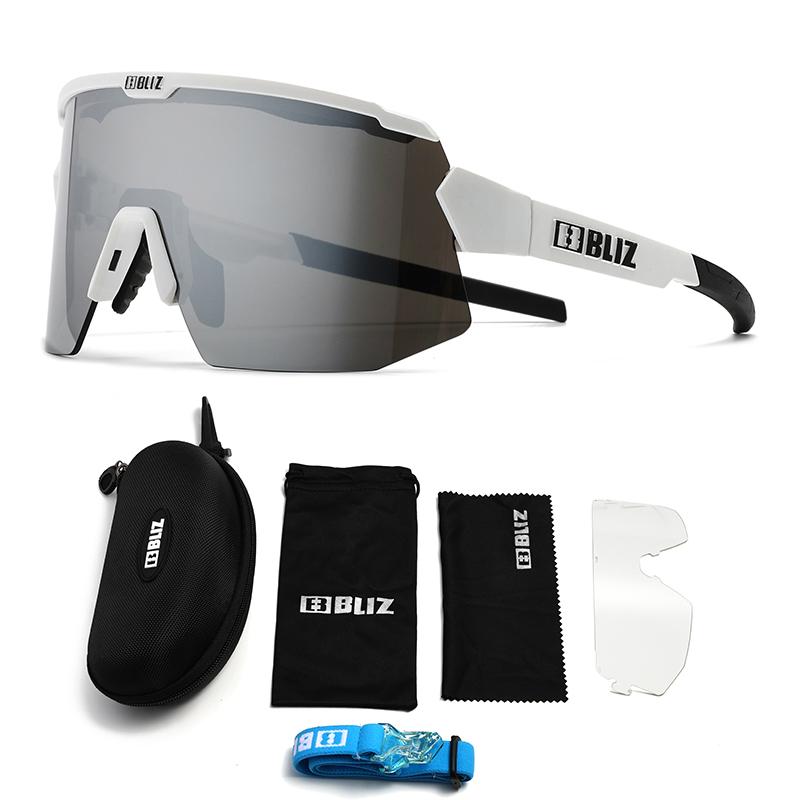 B BLIZ Breeze Premium Cycling Glasses UV400 - 2 HD Lens Unisex Sports Sunglasses for MTB Racing Fishing Running Bike Goggles 7