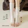 Y2K Women's Fur Knitted Leg Warmers - Thick Winter Wool Socks for Snow Boots