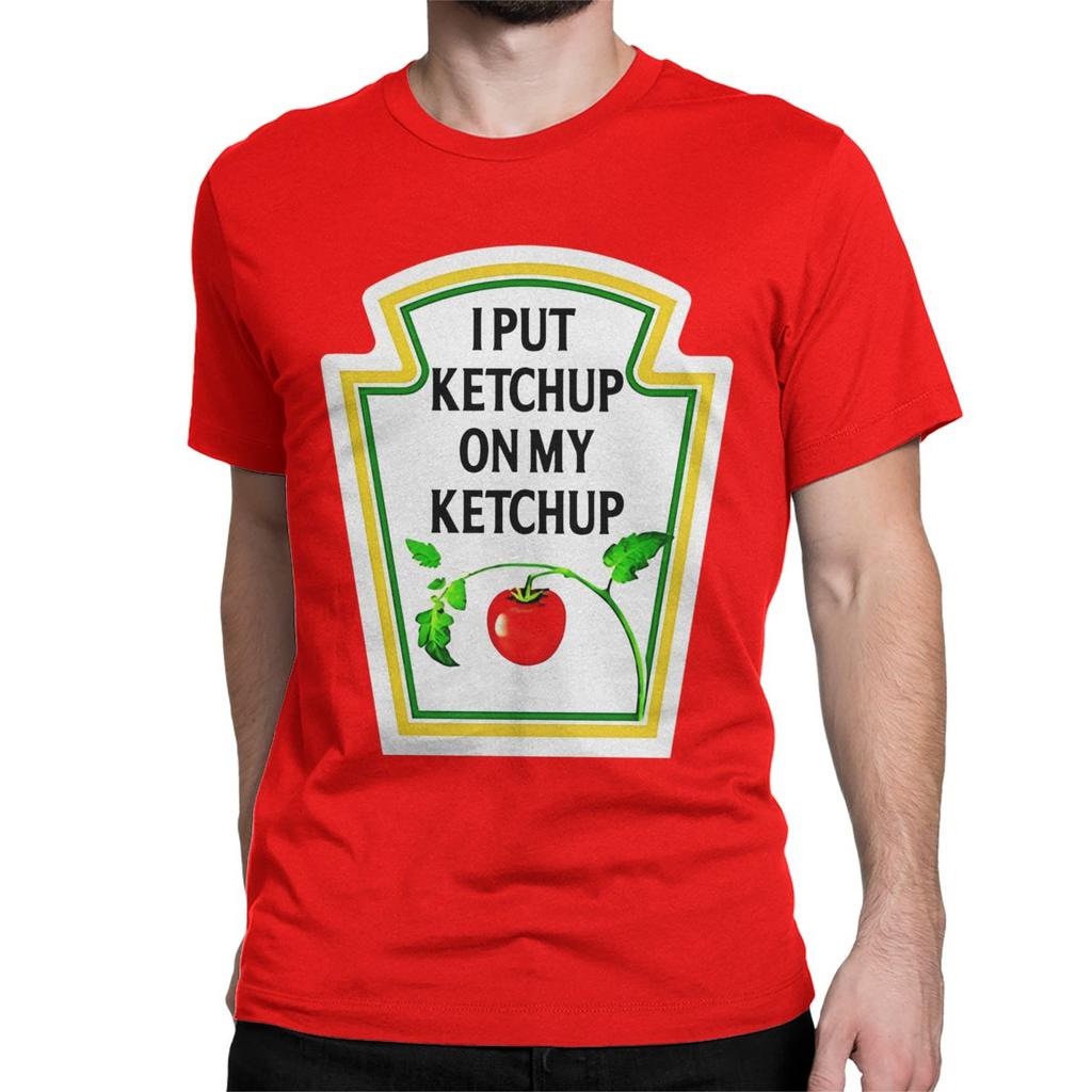 Classic BBQ Barbecue Mustard Ketchup Dipping Sauce Men Women T Shirt Awesome Tee Shirt T-Shirts 100% Cotton Graphic Clothing