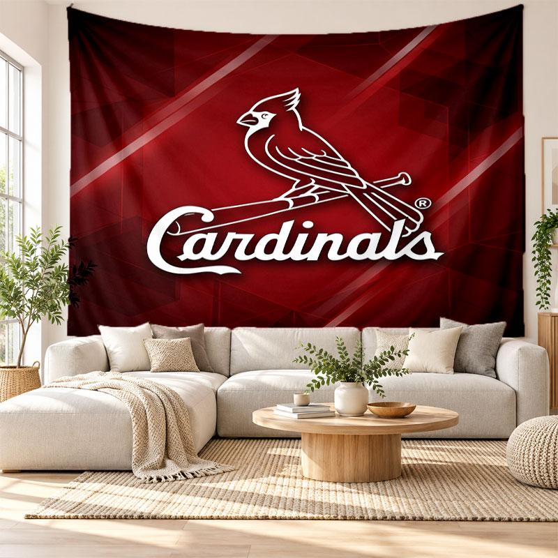 St. Louis Cardinals Wall Tapestry, Soft Fabric Wall Hanging, Decorative Backdrop For Bedroom Home Wall Art